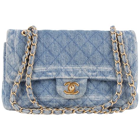 chanel bag multicolor|Chanel denim classic bag.